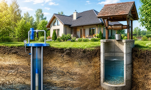 Автономное водоснабжение загородного дома Ишим: скважина или колодец 